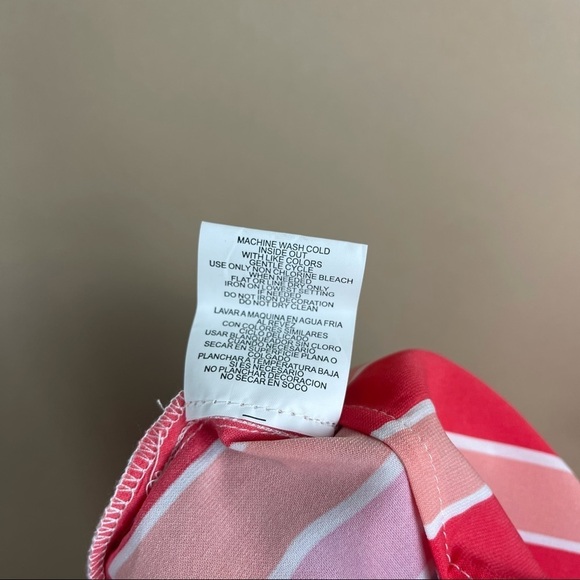 My Michelle Large Girls Pastel Striped 50’s Retro Romper Overalls Wide Leg - Picture 8 of 9